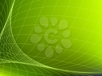 Geometric structure network in green space. Abstract background.