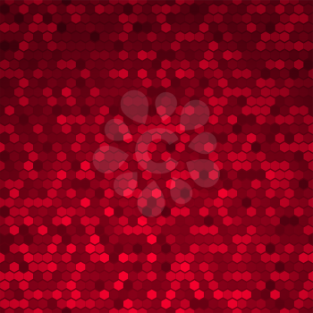 Abstract Red Seamless Vector Cell Pattern