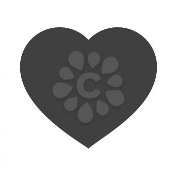 Heart vector icon. Valentine's Day sign, love symbol emblem isolated. Classic shape for web mobile app UI design and logo