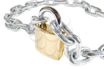 Royalty Free Photo of a Padlock and Chain