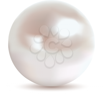 Royalty Free Clipart Image of a Pearl