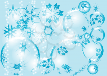 Blue festive abstract background. 10 EPS