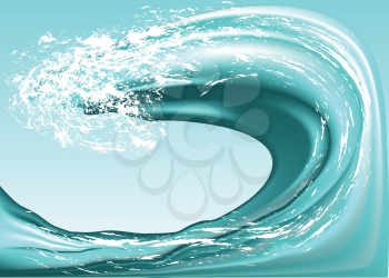 Royalty Free Clipart Image of a Wave