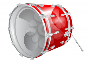 Royalty Free Clipart Image of a Bass Drum