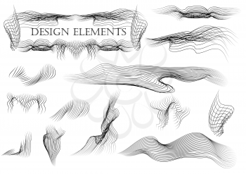 set of design elements 2 isolated on white