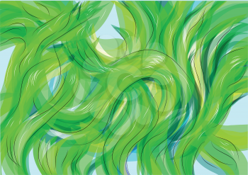 seaweed. abstract background with waves as seaweed
