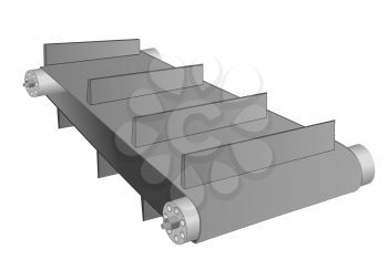 conveyor belt isolated on a white background