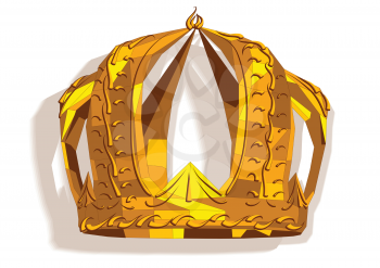 crown in flat style