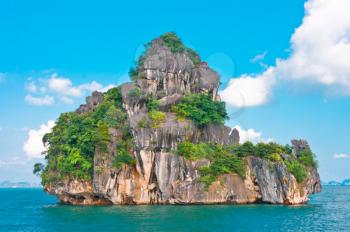 Island in Halong Bay, Vietnam, Southeast Asia