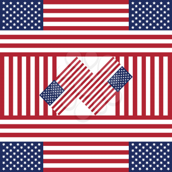 Patriotic USA background in style of american flag