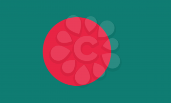 Flag of Bangladesh in correct proportions and colors