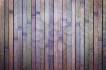 Wooden dirty background of purple bamboo boards