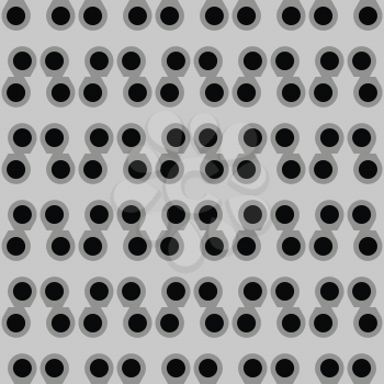 Vector seamless pattern texture background with geometric shapes in  black, grey and white colors.