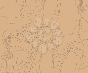Topographic relief map of the earth. Vector illustration .