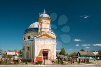 Chachersk, Gomel Region, Belarus. Transfiguration Church. Orthodox Church At Sunny Summer Day In Chechersk