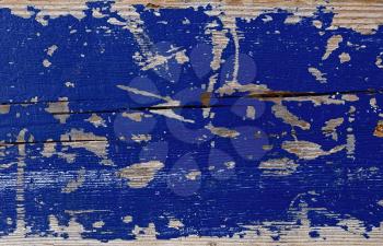 old and worn wooden background painted with blue paint for the background image