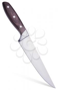 Kitchen knife isolated on white with clipping path