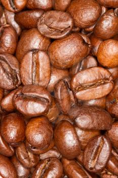 A few coffee beans