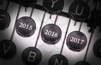 Typewriter with special buttons, 2015 - 2016 - 2017