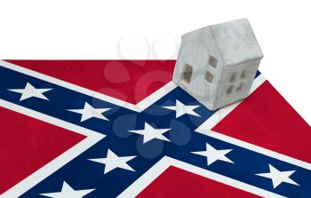 Small house on a flag - Confederate flag