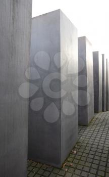 Modern Holocaust monument in the centre of Berlin, Germany