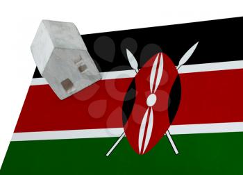 Small house on a flag - Living or migrating to Kenya