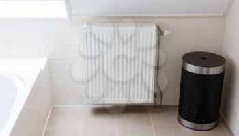 Heating radiator in a dutch home, selective focus