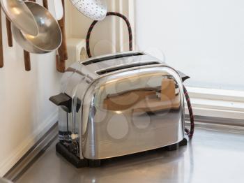 Vintage toaster in a kitchen - Standing in the corner