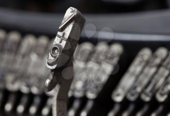 9 hammer for writing with an old manual typewriter