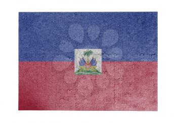 Large jigsaw puzzle of 1000 pieces - flag - Haiti