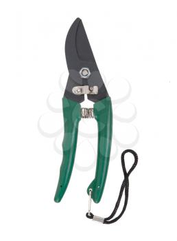 Gardening shears isolated on a white background
