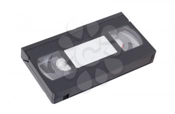 Retro videotape isolated on a white background, no label