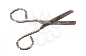 Open scissor isolated on a white background