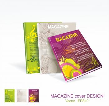 Royalty Free Clipart Image of Magazine Covers