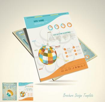 Royalty Free Clipart Image of a Brochure Design
