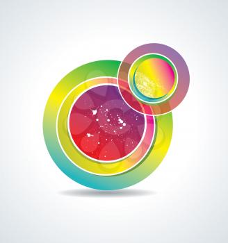 abstract background with color circles 