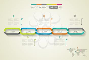 Time Line Design. Can be used for workflow layout; diagram; number options; step up options; web design; banner template; infographic, timeline.