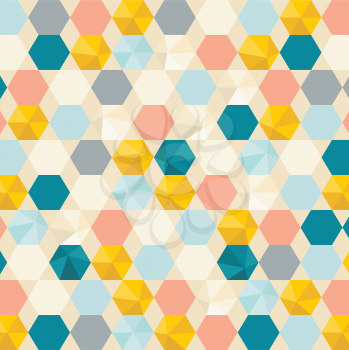 Retro cells pattern background, vector
