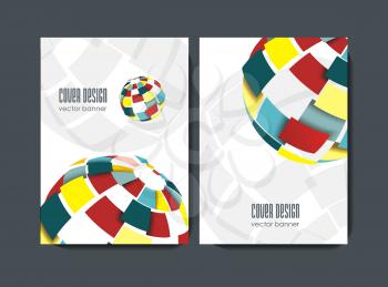 Modern design templates for a4 covers, banners, flyers and posters with abstract  geometric 3d ball design. 