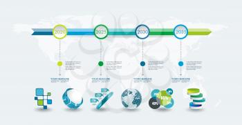 Modern infographics set. Diagram and Time Line design. Vector