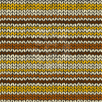 Seamless pattern with knitted stripes