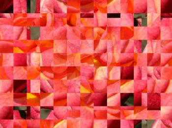 image of the red abstract background with squares