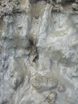 the image of layer of a dirt and mudflow