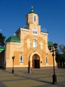 old restored beautiful Sretenska church in Priluky