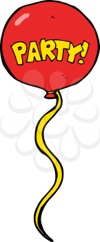 Royalty Free Clipart Image of a Party Balloon