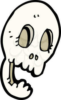 Royalty Free Clipart Image of a Skull