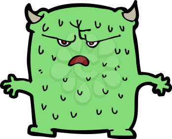 Royalty Free Clipart Image of a Little Alien