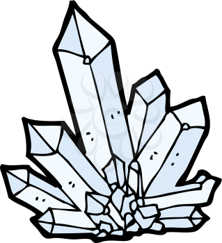 Royalty Free Clipart Image of Crystals