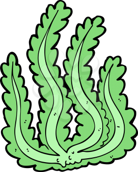 Royalty Free Clipart Image of a Seaweed