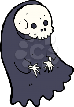 Royalty Free Clipart Image of a Spooky Ghoul